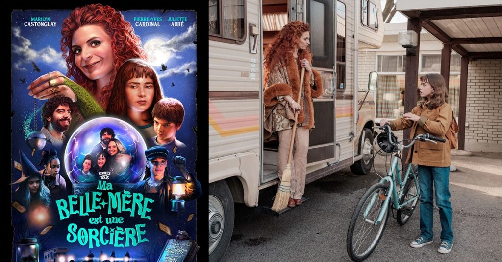 une femme avec un balai et une jeune fille avec son vélo