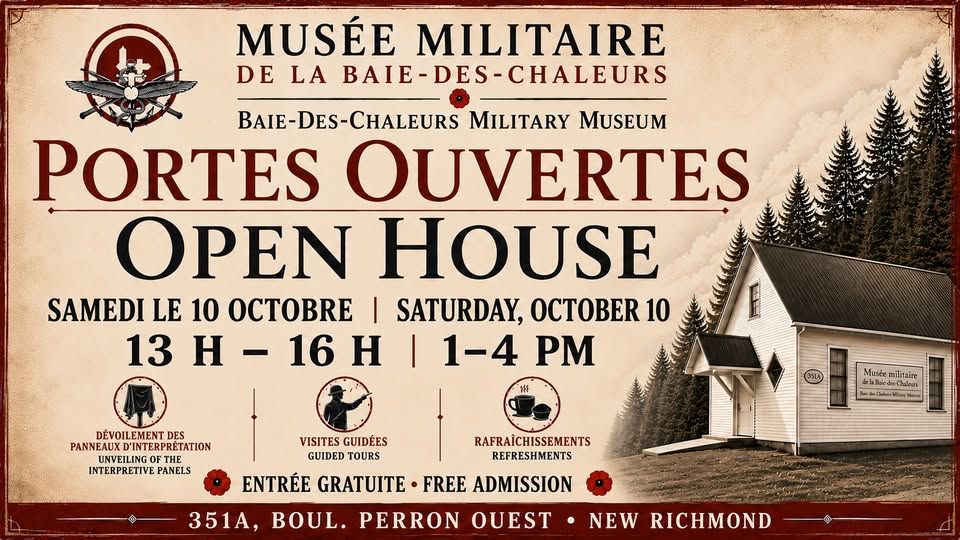 Portes ouvertes : Musée militaire de la Baie-des-Chaleurs