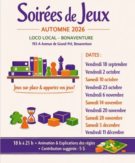 Soirée de jeux au Loco Local